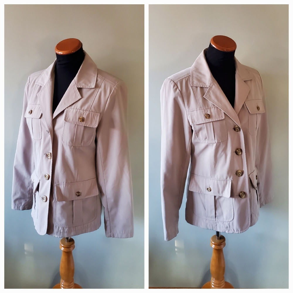 Braetan S 90s Old Money Timeless Contemporary Parisian Utility Safari Jacket - Picture 8 of 13
